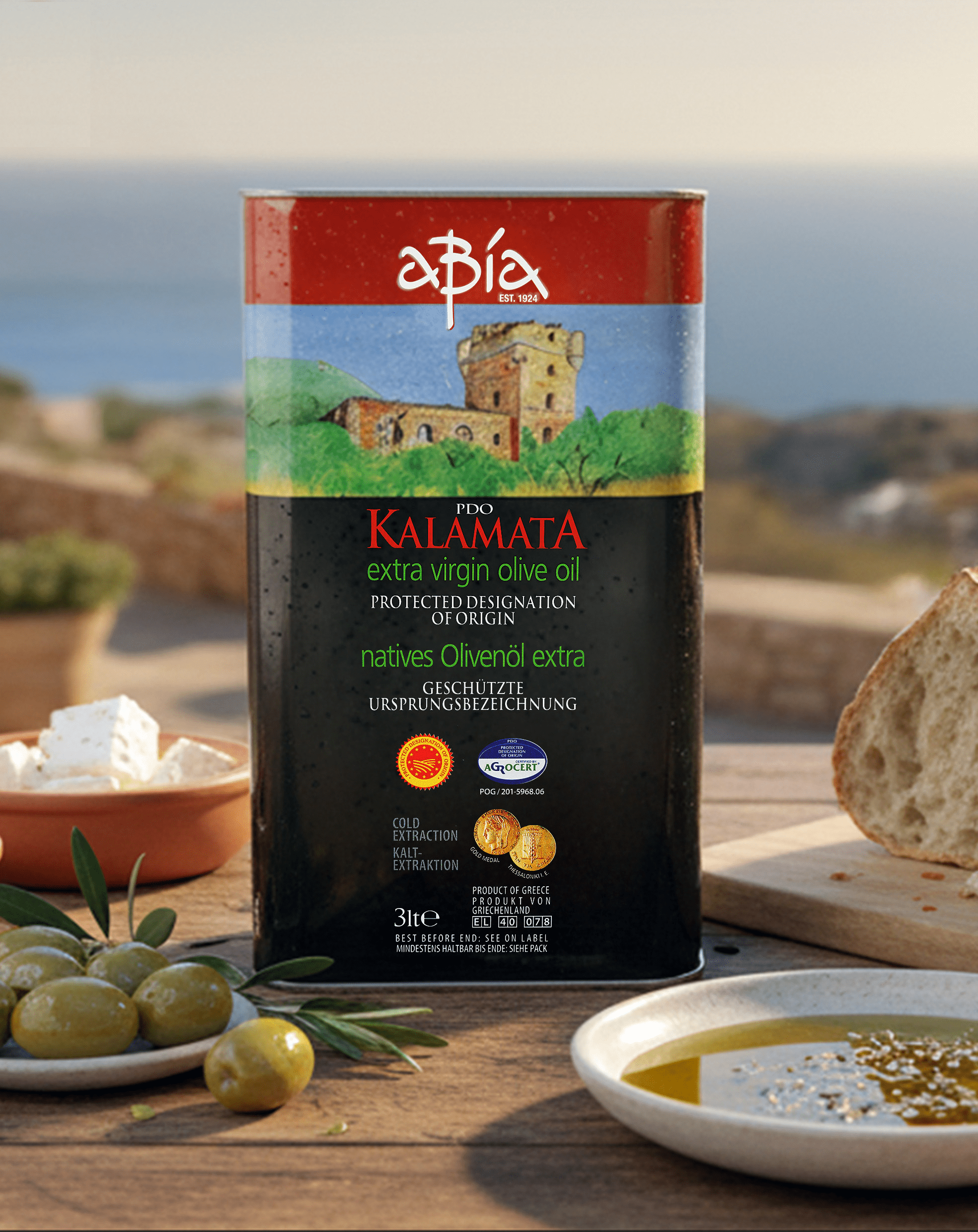 Natives Olivenöl extra, Kalamata, 3 l Kanister